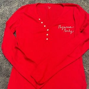 Red Gap waffle pajama top-never worn